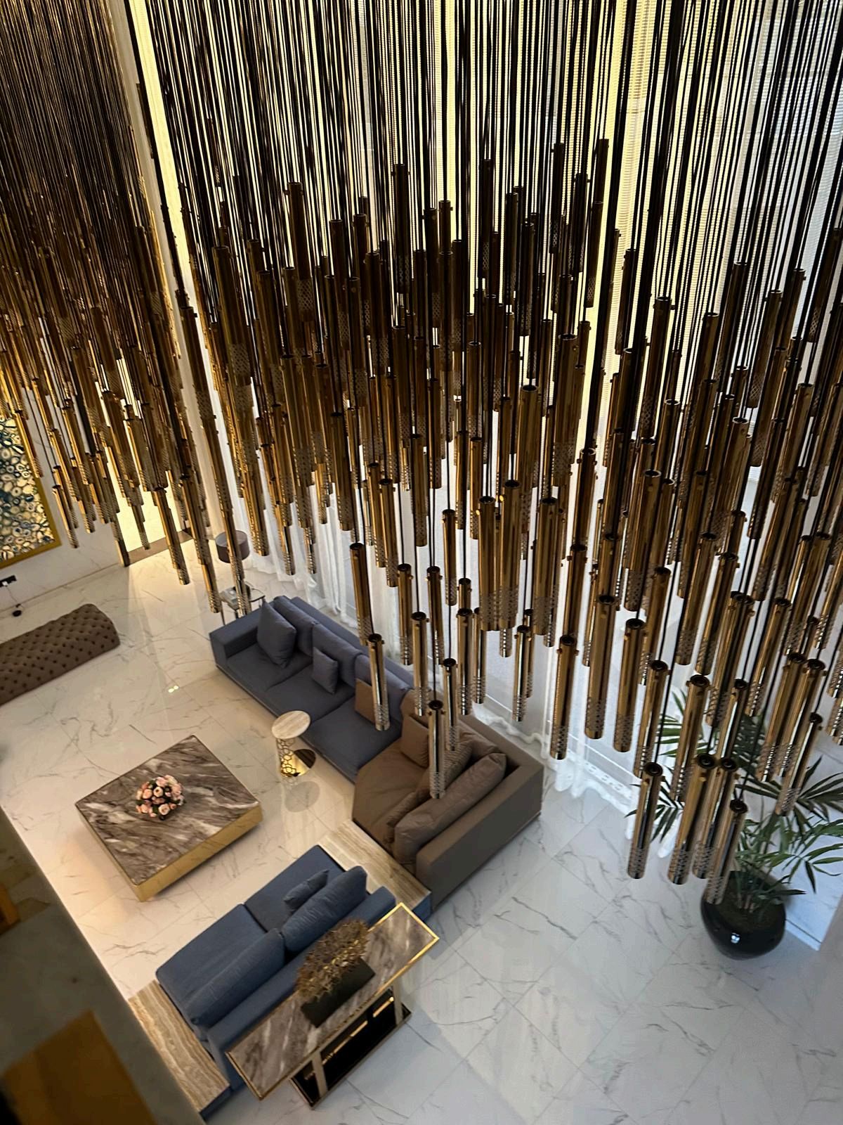 Sultan Villa feature wall, delivered fit-out work